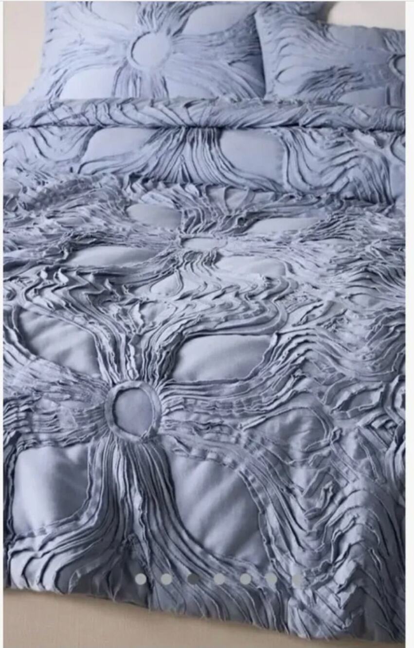 Anthropologie Stacy Cotton Quilt Queen NEW